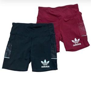 Adidas Training Techfit Short Tights Black & burgundy
